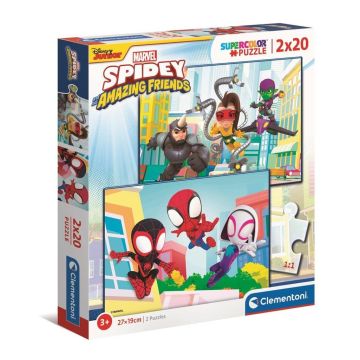 Puzzle 2x20 Super Kolor Spidey and Friends