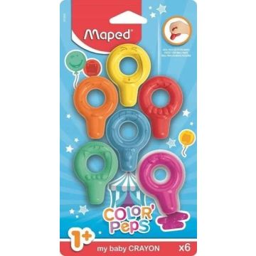 Kredki Baby Colorpeps Early Age blister 6szt
