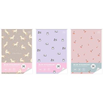 Blok rysunkowy A4/50K UV Cute Girl (5szt)