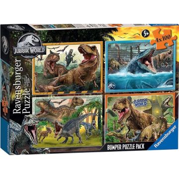 Puzzle 4x100 Jurassic World Bumper Pack