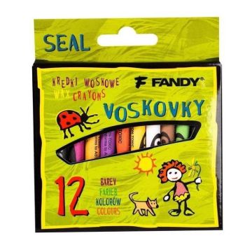 Kredki świecowe Seal 12 kolorów