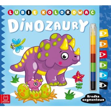 Lubię kolorować. Dinozaury. Kredka segmentowa