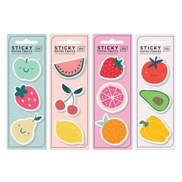 Karteczki samoprzylepne Fruits 75szt mix