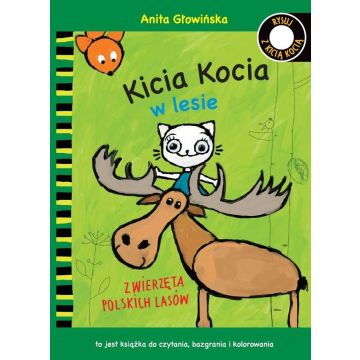 Kicia Kocia w lesie. Kolorowanka