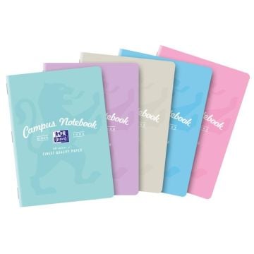 Zeszyt A5/60K kratka Campus Pastel (5szt) OXFORD