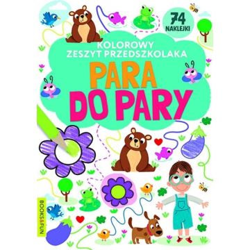 Kolorowy zeszyt przedszkolaka. Para do pary