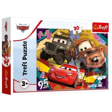 Puzzle 30 Rozpędzone samochody TREFL
