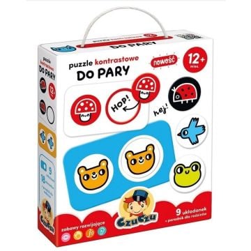 CzuCzu Puzzle kontrastowe Do pary 12m+