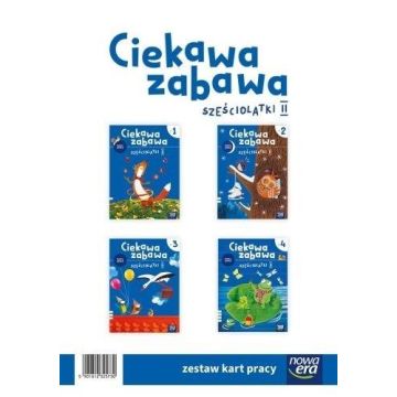 Ciekawa zabawa 6-latki Karty pracy cz.1-4 2022 NE
