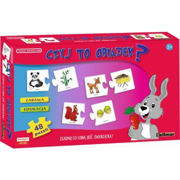 Puzzle edukacyjne Czyj to obiadek?