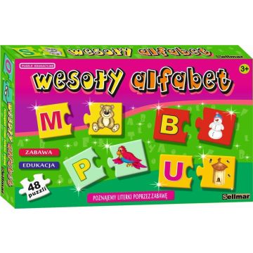 Puzzle edukacyjne Wesoły alfabet
