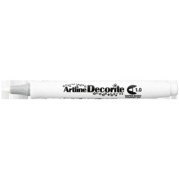 Marker permanentny Decorite biały ARTLINE