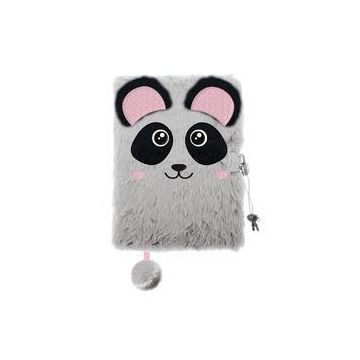 Pamiętnik A5/96K z kłódką 3D Panda