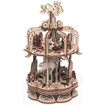 Puzzle Drewniane 3D Karuzela S