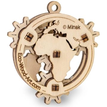 Puzzle Drewniane 3D Mały Globus