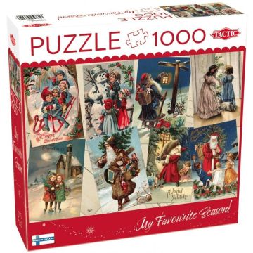 Puzzle 1000 Vintage Christmas Cards