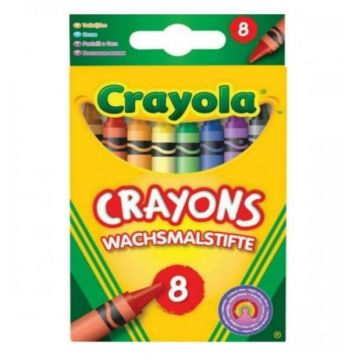 Kredki świecowe bezpieczne 8 kolorów CRAYOLA