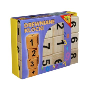 Klocki drewniane cyferki