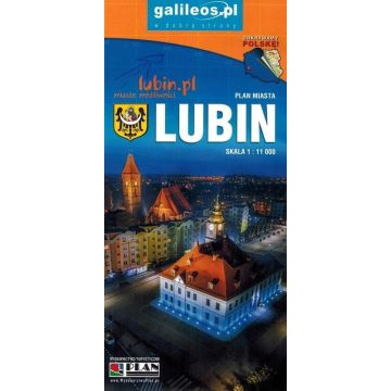 Mapa turystyczna - Lubin, Powiat Lubiński w.2022