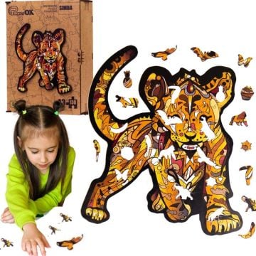 Puzzle drewniane eko 130 Simba A3