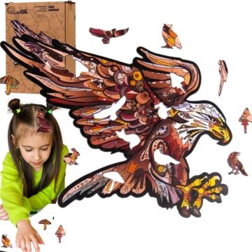 Puzzle drewniane eko 125 Orzeł karpacki A3
