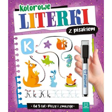 Kolorowe literki z pisakiem. Piszę i zmazuję od 5