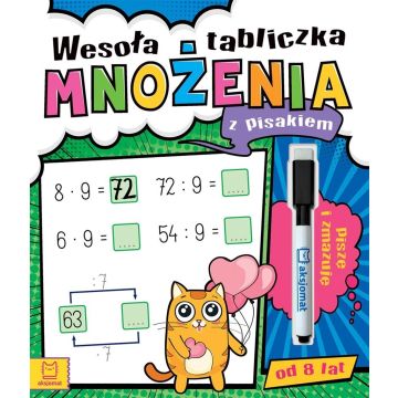 Wesoła tabliczka mnożenia z pisakiem
