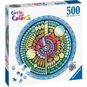 Puzzle 500 Paleta kolorów: cukierki