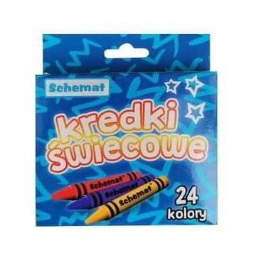 Kredki świecowe 24 kolory