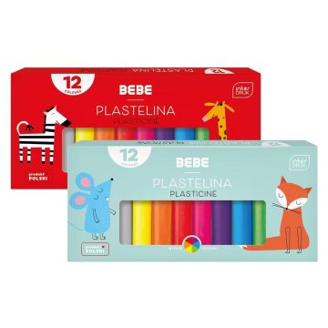 Plastelina 12 kolorów BB Kids mix