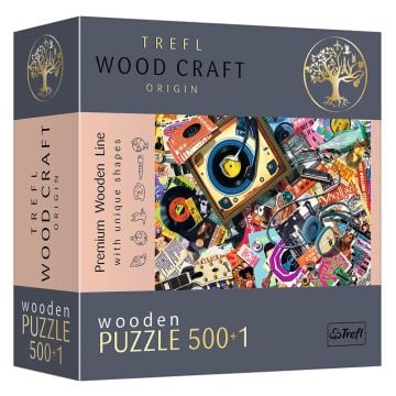 Puzzle drewniane 500+1 W świecie muzyki TREFL