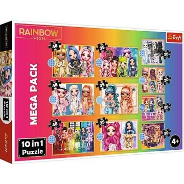 Puzzle 10w1 Kolekcja modnych laleczek TREFL
