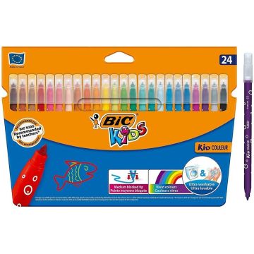 Flamastry Kids Couleur 24 kolory BIC