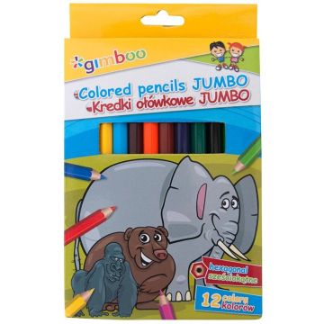 Kredki ołówkowe Jumbo sześciokątne 12szt