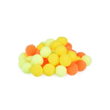 Kolorowe pomponiki 2cm 45szt