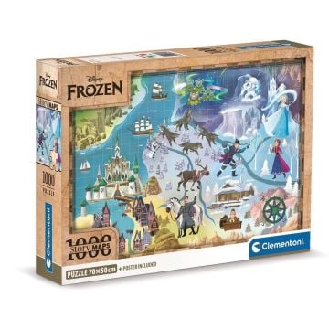 Puzzle 1000 Compact Disney Maps Frozen