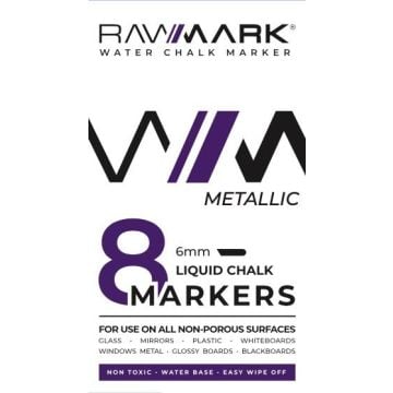 Markery kredowe metaliczne 8 kolorów