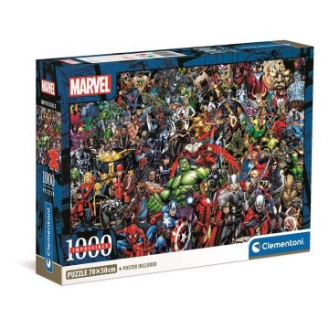Puzzle 1000 Compact Impossible Marvel