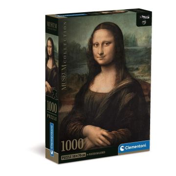 Puzzle 1000 Compact Museum Leonardo - Gioconda