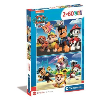 Puzzle 2x60 Super Kolor Psi Patrol