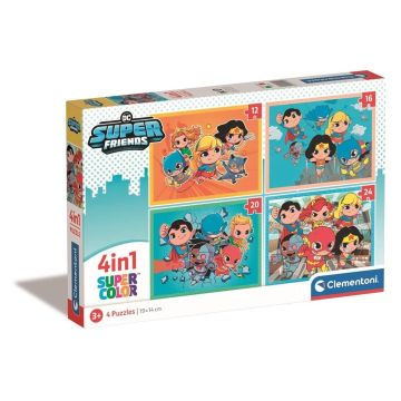 Puzzle 4w1 Super Kolor DC Superfriends