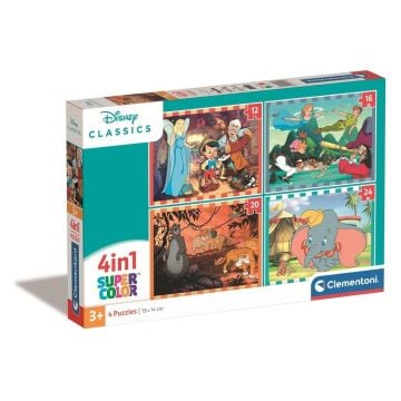 Puzzle 4w1 Super Kolor Disney Classic