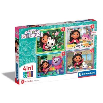 Puzzle 4w1 Super Kolor Gabby's Dollhouse