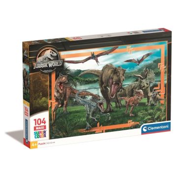 Puzzle 104 Maxi Super Kolor Jurrasic World