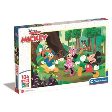 Puzzle 104 Maxi Super Kolor Mickey and Friends