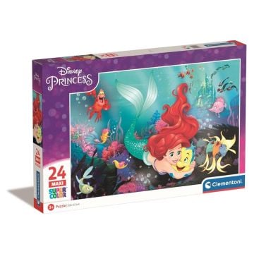 Puzzle 24 Maxi Super Kolor Disney Little Memaid