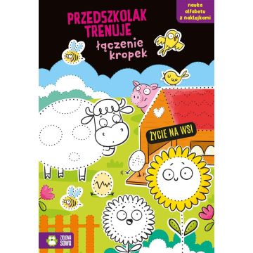 Przedszkolak trenuje łączenie kropek. Życie na wsi