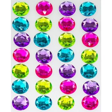 Dżety samoprzylepne Multicolor 28szt