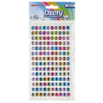 Dżety samoprzylepne multicolor 160szt