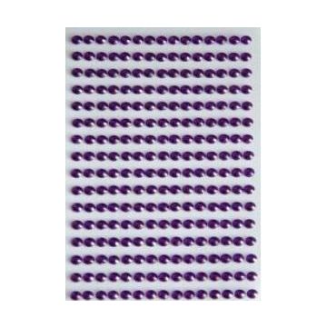 Dżety samoprzylepne fioletowe 6mm 140szt